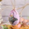 6Pcs Easter Foam Eggs Hanging Decoration Vibrant Color Clear Cartoon Pattern Easy To Hang Versatile Easter Egg Ornaments