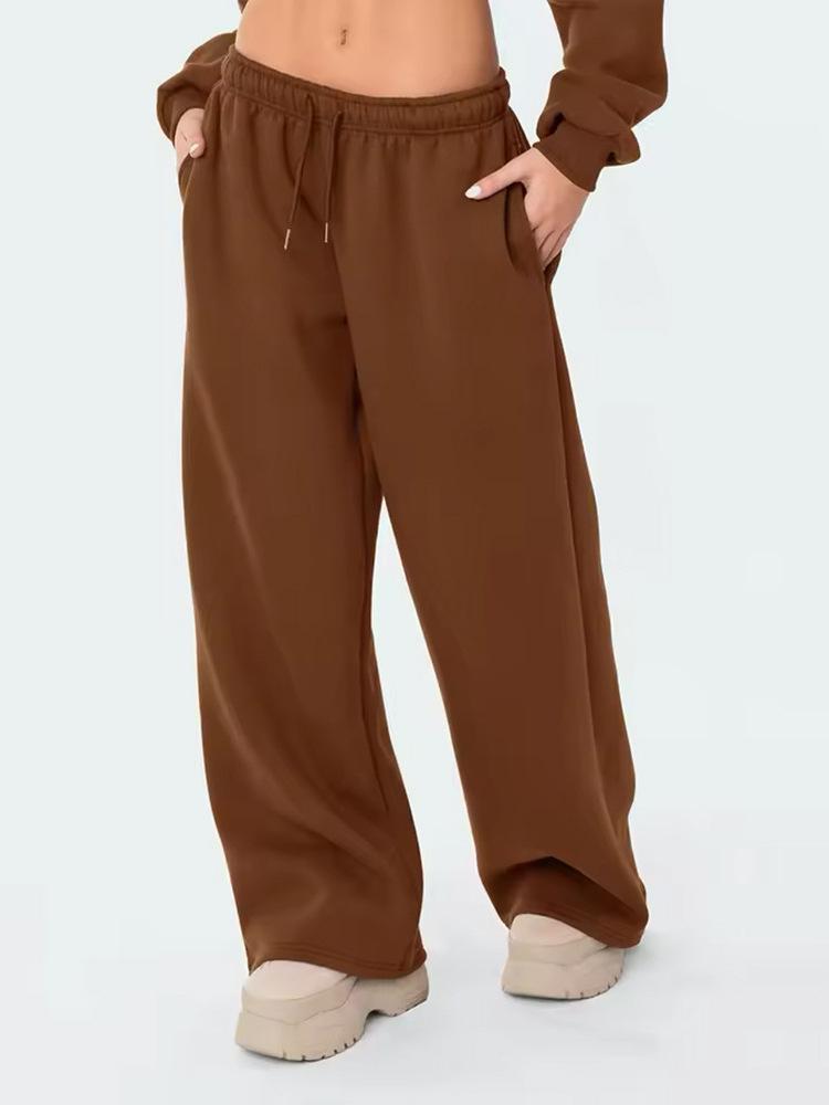 European & American Women's Casual Loose Sports Sweatpants - New 2024 Spring & Autumn Collection