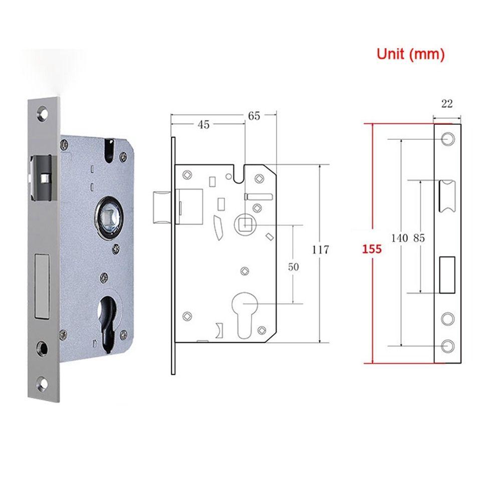 Цилиндр дверного замка из нержавеющей стали, замок с дверной ручкой, новый дверной замок, корпус двери