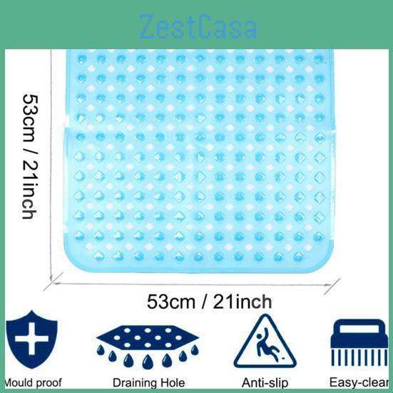 Antiskid Solid Nonslip Flexible Color Promote Circulation Shower Secure Mat Shower Supplies Shower Secure Mat
