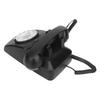 Retro Corded Telephone Rotating Dialing Support Redial Mechanical Ringtone Vintage Desktop Phone with Speaker Black