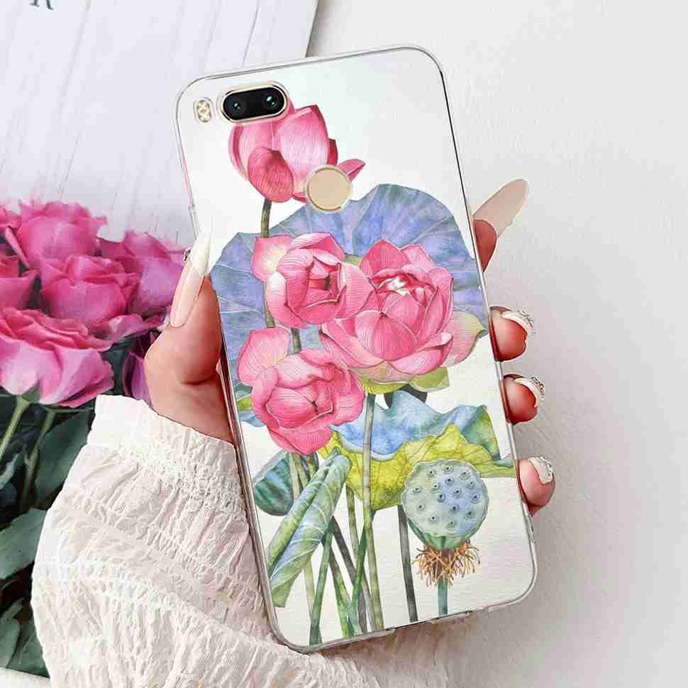 Чехол для Xiaomi Mi A1 MDG2 MDI2, модная расписная крышка из мягкого силикона TPU для Xiaomi Mi A1 Mi 5X 5.5", разноцветный цветочный чехол для телефона