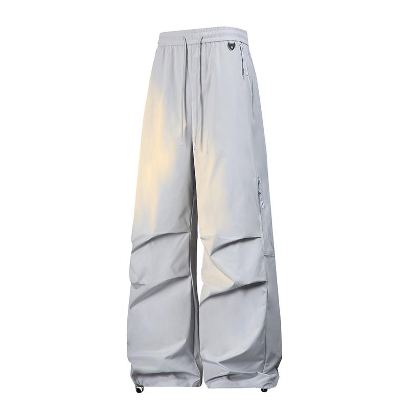 Women's Pants, American Straight Leg Work Pants, Loose Paratrooper Pants, Hong Kong Style Functional Casual Pants