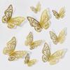 12pcs 3D Hollow Butterflies Wall Stickers On The Wall for Wedding Decoration Children Room Decor Living Room Kids Bedroom DIY