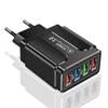 Цветное 4-портовое USB 3A зарядное устройство для мобильных телефонов и планшетов с вилками US/EU