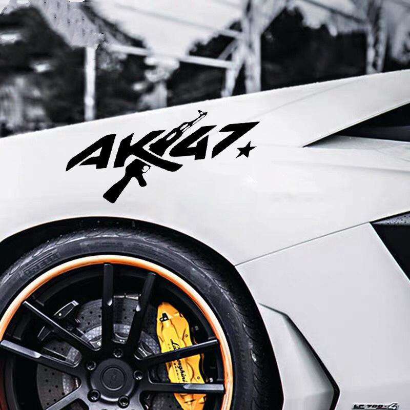 Universal Personalised Creative AK47 Car Sticker Waterproof  Auto Body Bumper Window Motorcycle Laptop Wall Car Accessories