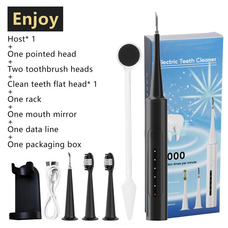 Набор портативных электрических зубных щеток: 6-в-1 очиститель зубов и косметический инструмент