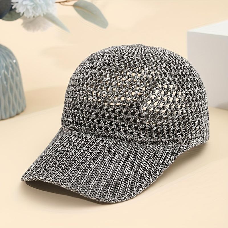 Breathable Mesh Baseball Cap Assorted Color Hollow Knit Lightweight & Adjustable The Hottest Summer Sun Hat Women and Men