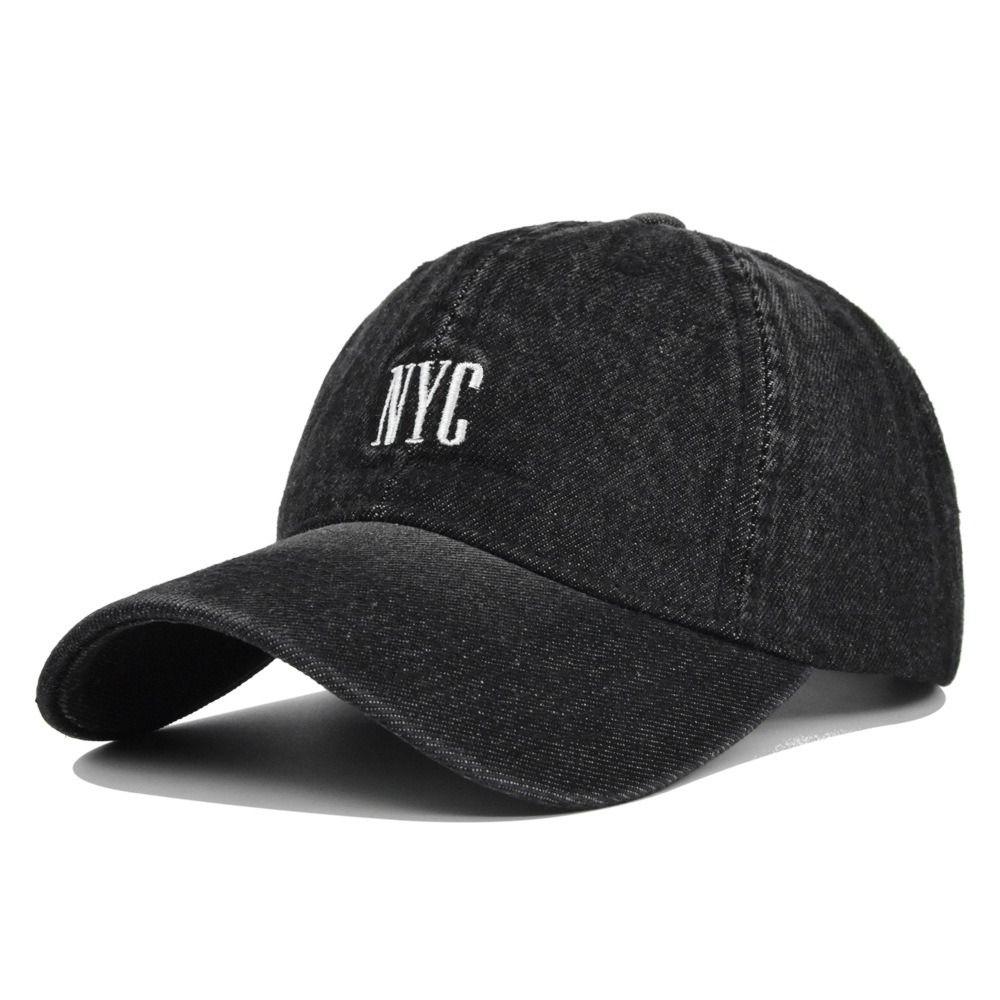 Distressed NYC Embroidery Baseball Caps Adjustable Streetwear Hat Fashion Sun Hats Unisex