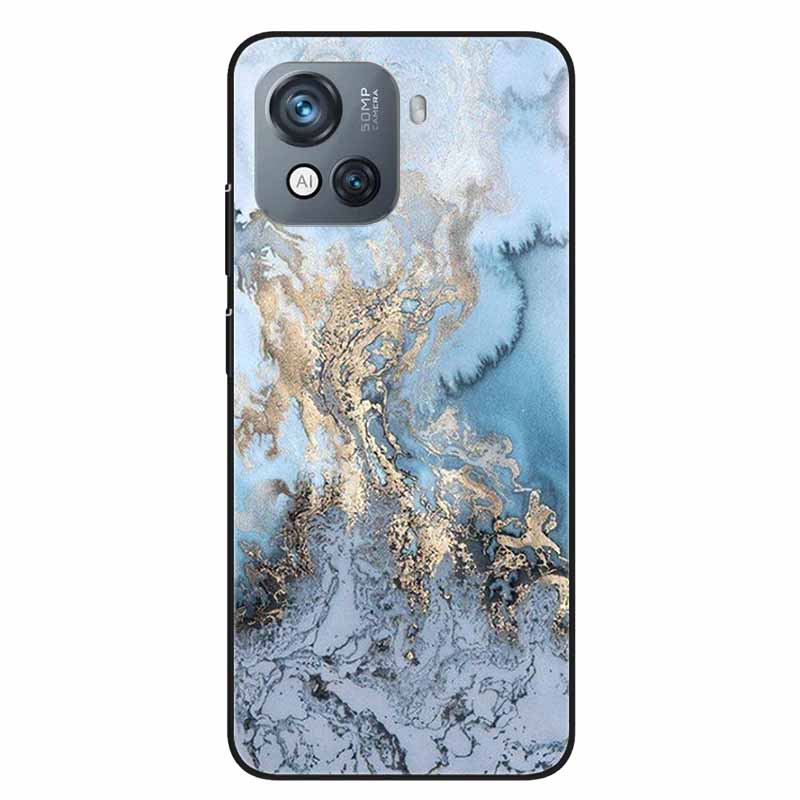 For Blackview Oscal C80 Case C 80 Marble Printing TPU Silicon Soft Phone Covers for Oscal C80 OscalC80 Back Cases Black Shells