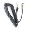 HM-36 Пружинный шнур динамика растягивающийся 8 штырьков ручной динамик микрофон кабель микрофоны кабель шнур провод для Kenwood TM-231 TM-241