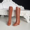 Модные женские кукольные сапоги на высоком каблуке для кукол 1/6 BJD 30 см, подходят для кукол с длиной стопы 2 см