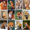 Diamond Painting Full Round  Fox Animal 5d Diamond Embroidery Cross Stitch Diy Kits Home Decor 40x50cm