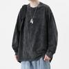 American Retro T Shirts Men Oversized T-shirt Men Loose Long Sleeve Shirt Vintage Hip Hop Y2K Style Men's Streetwear