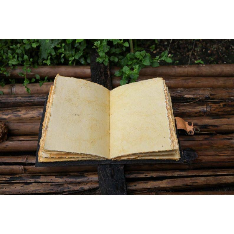 Дневник из бумаги ручной работы с деклем «Солнце и Луна» для мужчин и тетрадь для заклинаний для дорожного скетчбука, книги стихов