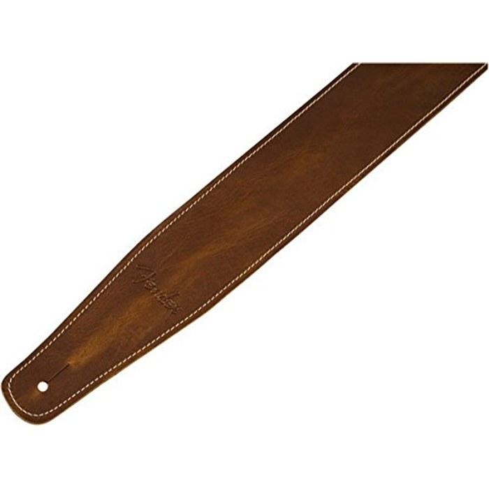 [Fender] Strap Broken-In Leather, Tan 2.5" One Size