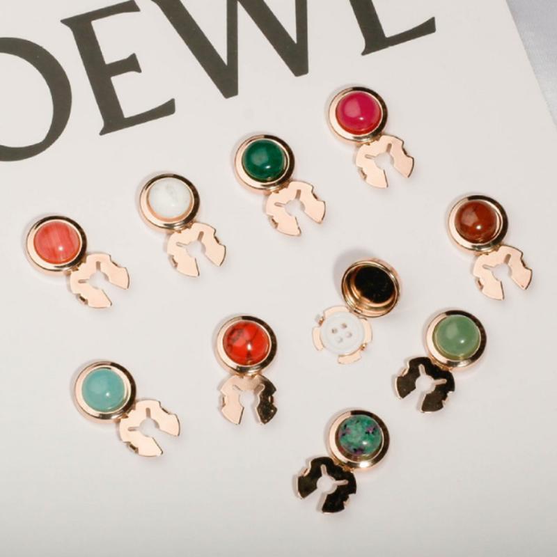 1PC Buttons Jewelry Elegant Shirt Sleeves Cuff Links Fashion Accessories Multiple Options Available