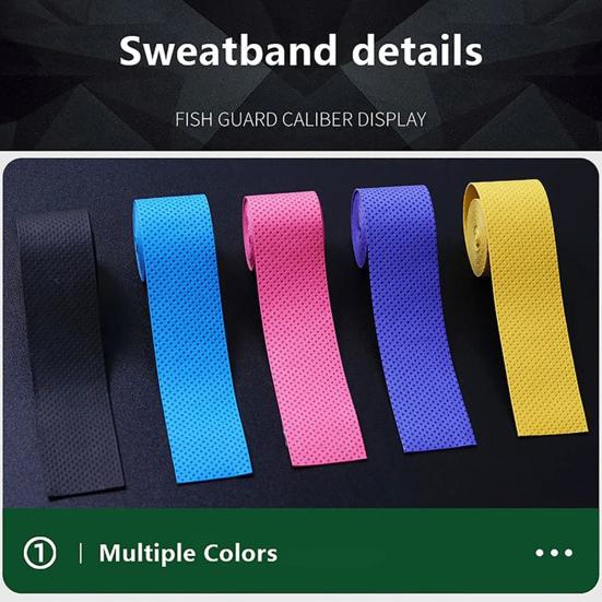 5 шт. Лента для обмотки ручки бадминтонной ракетки Противоскользящая Впитывающая пот Ударопрочная Дышащая Эластичная Обмотка для рукоятки удочки/теннисной ракетки/падла