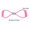 2Pcs 8Shaped Pull Rope Chest Expander Elasticity Belt Stretching Strap Yoga Fitness Equipmentpink