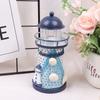 Mediterranean Lighthouse Iron Candlestick Table Home Decor Metal Candle Holder