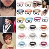 Punk Rock Harajuku Rivet Necklace Choker Collar for Women Men Girls Fashion PU Leather Alloy Cool Gothic Lock Link Circle Collar Choker Necklace