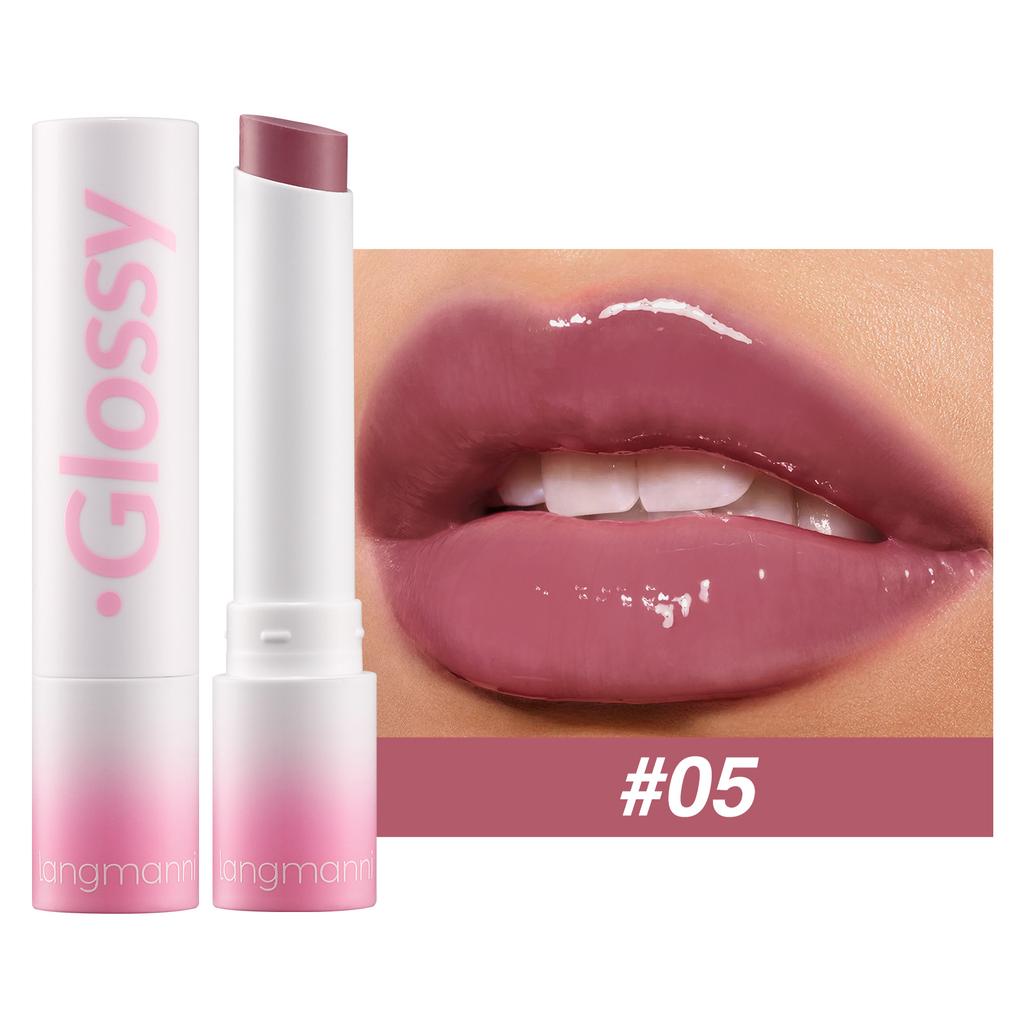 Langmanni 8-цветная увлажняющая помада, увлажняющая, питательная, пухлая, глазурь для губ, желейная помада, супер питательная помада