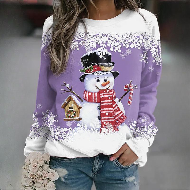 Women's Fashion Casual Long Sleeve O-Neck T-Shirt and Top