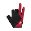 Daiwa Light Game Size L Gloves, 3-Piece Cut, DG-9322W, Red,