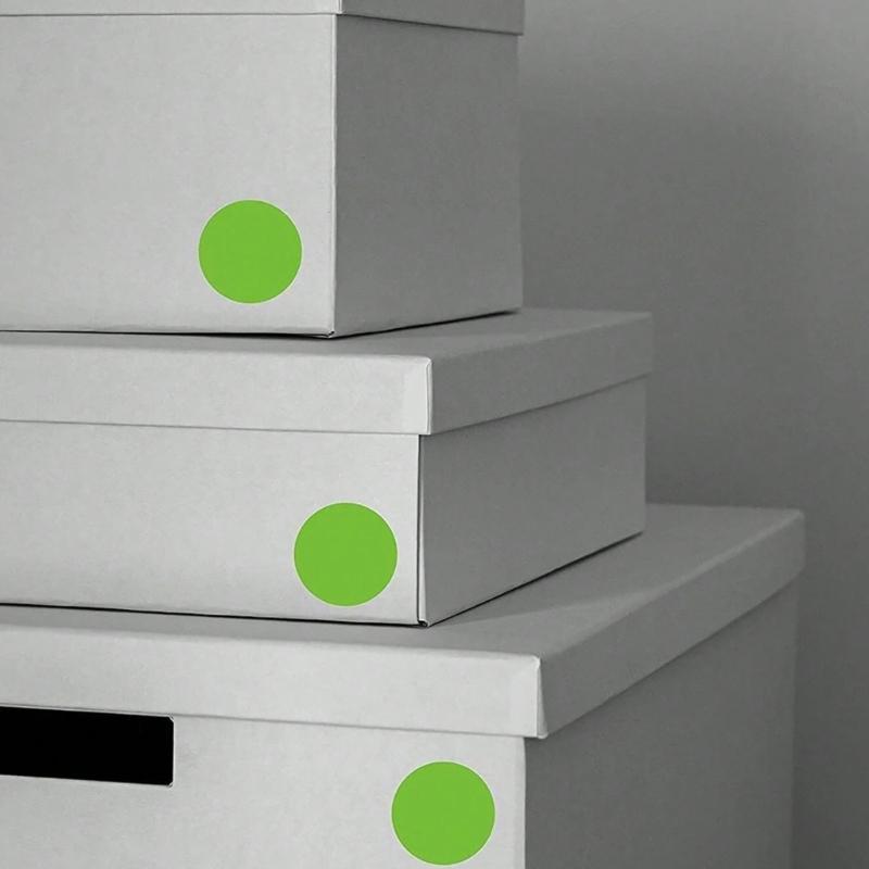 4000Pcs Multicolored Round Sticker 25mm Adhesive Dot Sticker Packgaing Labels for Journal Planner Wrapping Labelling