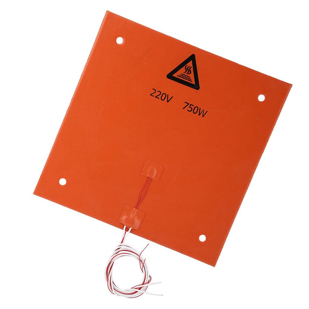 Аксессуары для 3D-принтера Силиконовый нагревательный стол с подогревом 220 В 750 Вт 310*310 мм перфоратор