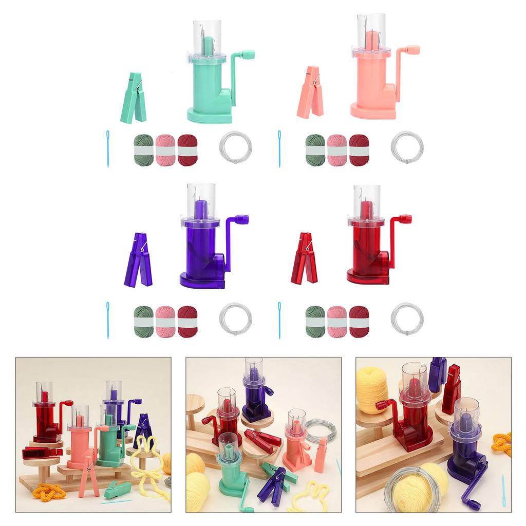 Hand Knitting Machine Needle Thread Tool Set Household Weavers Multicolor Yarn Knitting Tool for DIY Sewing Crocheting