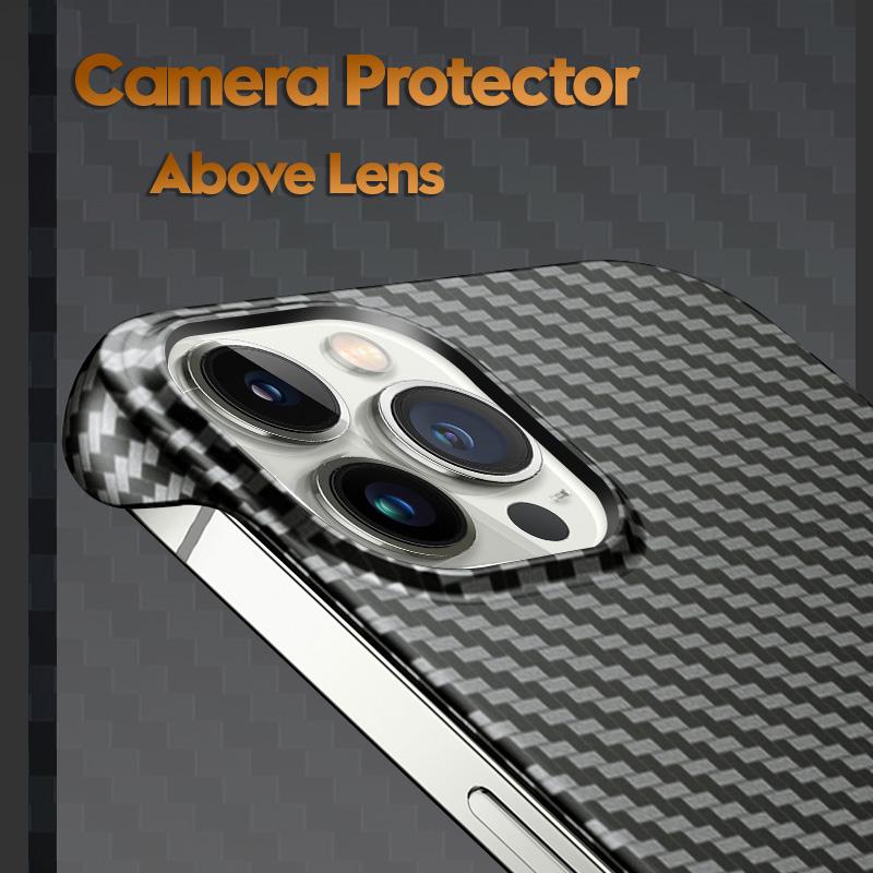 Ультратонкий безрамочный матовый чехол из углеродного волокна для Iphone 13 12 Mini 11 Pro Max I Phone 13 Promax X Xs Xr 7 8 Plus Se 3