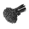 Premium Recycled Nylon Self-Locking Cable Ties High Tensile Strength Black White Multi-Size Assortment Heavy Duty Wire Ties Set