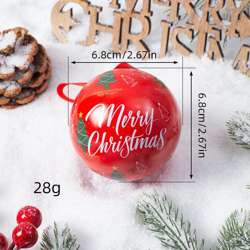 Подвеска в виде коробки конфет «Рождественский эльф» — креативное украшение в виде железного шара