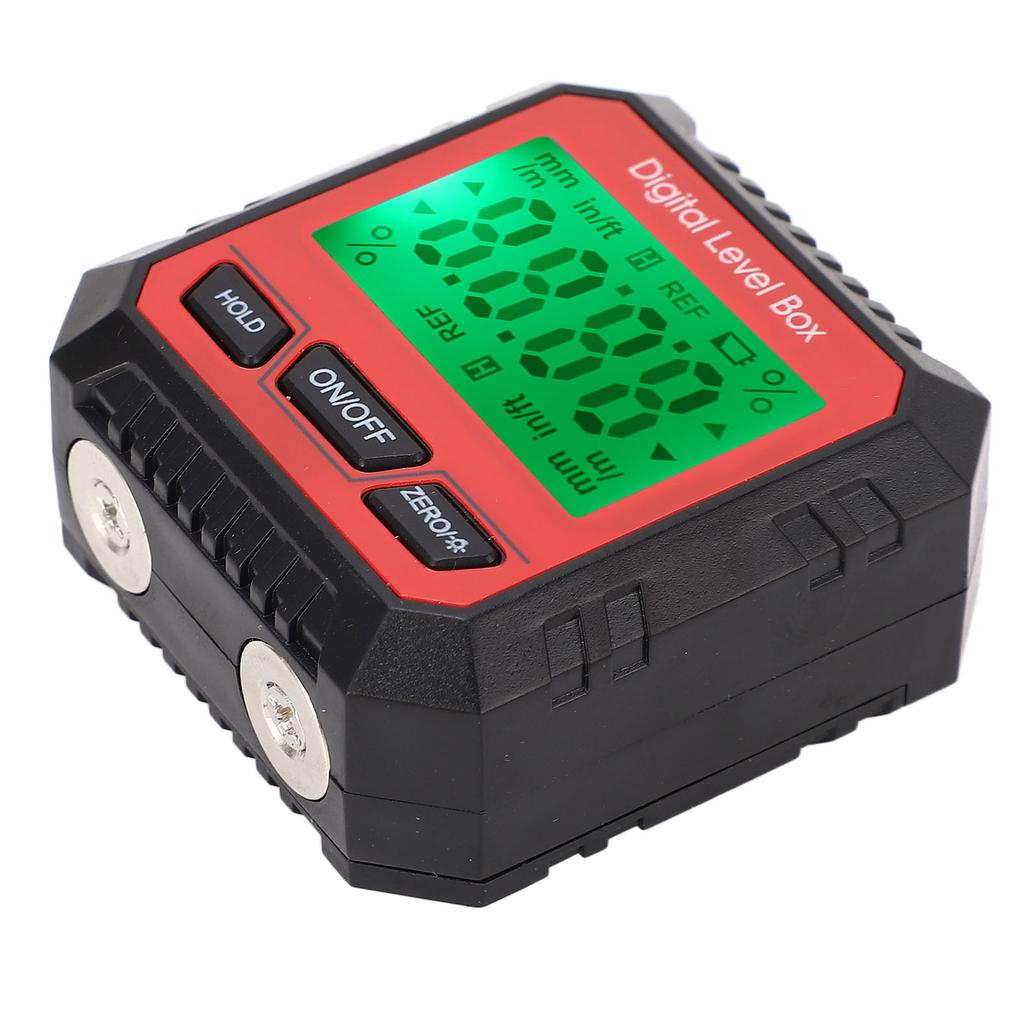 Цифровой уровень-коробка Магнитный угломер Транспортир Инклинометр для плотницких работ Строительства Каменной кладки Красный
