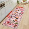 1 шт. анти-усталостные кухонные коврики, шикарный цветочный принт, водонепроницаемый нескользящий толстый мягкий кухонный коврик, прочный, удобный стоячий коврик для кухни