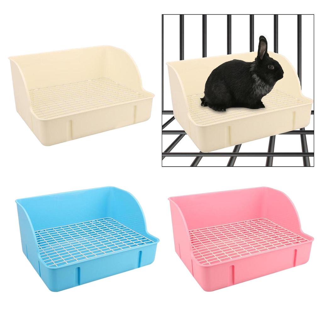 For Cage Corner Litter Pan Anti Splashing Pee Pan Tray Potty Trainer Cage Toilet Bedding Box for Ferrets Rats Guinea Pigs