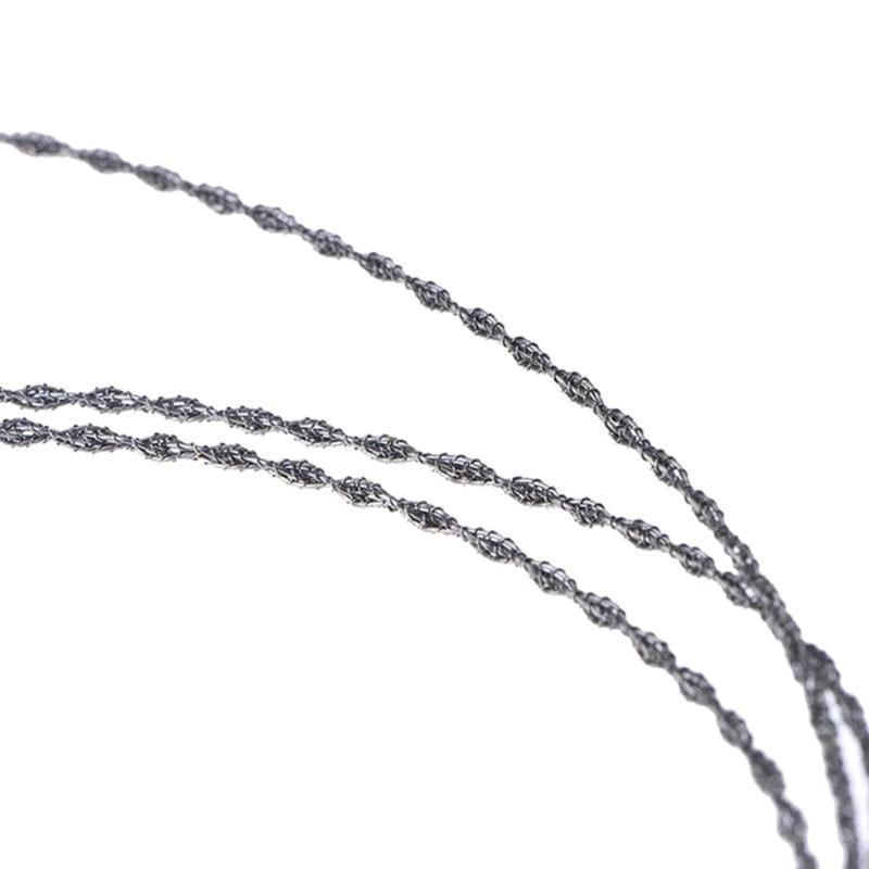 28"/ 72cm String Saw Hand Chainsaw Pracrtical Useful Wire Saw Stainless Outdoor Camping Wood Cutting