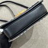 [Pre-Owned] Vintage Check D Shape Leather Crossbody Shoulder Bag - Excellent #1IUUYPT