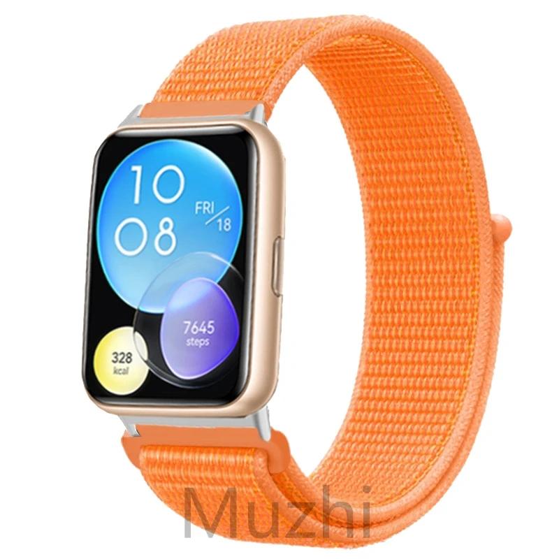 Нейлоновый ремешок для Huawei Watch Fit 2 Ремешок для умных часов Аксессуары для замены браслета Correa Huawei Watch fit2 active