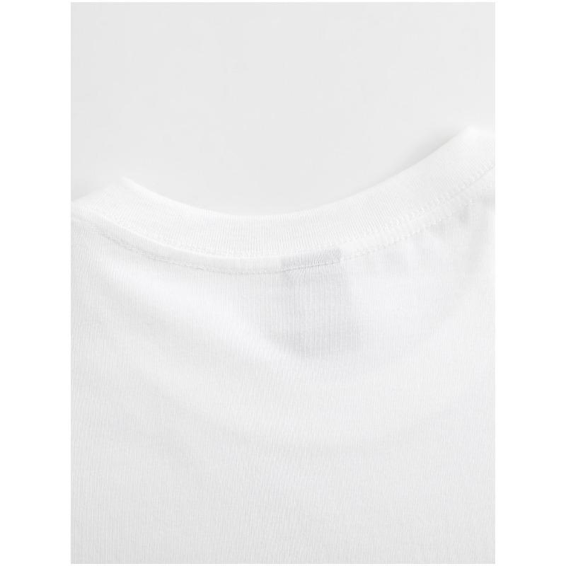 European Size Fashionable Anime Print Round-Neck Short-Sleeve Shirt, , Loose Casual Fit, Breathable And Comfortable, Suitable for All Seasons