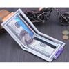 1Pc Creative Us Dollar Bill Pattern Multiple Card Slots Double Fold Classic Zipper Short Wallet Men'S Personalized Retro Decorative Small Wallet