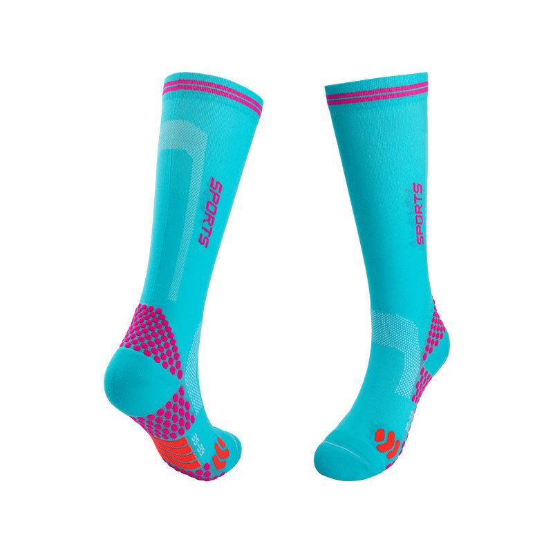 Women's Mid-Tube Compression Running Socks - Professional Marathon Calf Support, Elastic and Lightweight Design