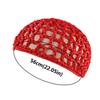 Adjustable Strap Mesh Hair Net Turban Hat Crochet Hair Snood Fashion Black Wig Caps  Women