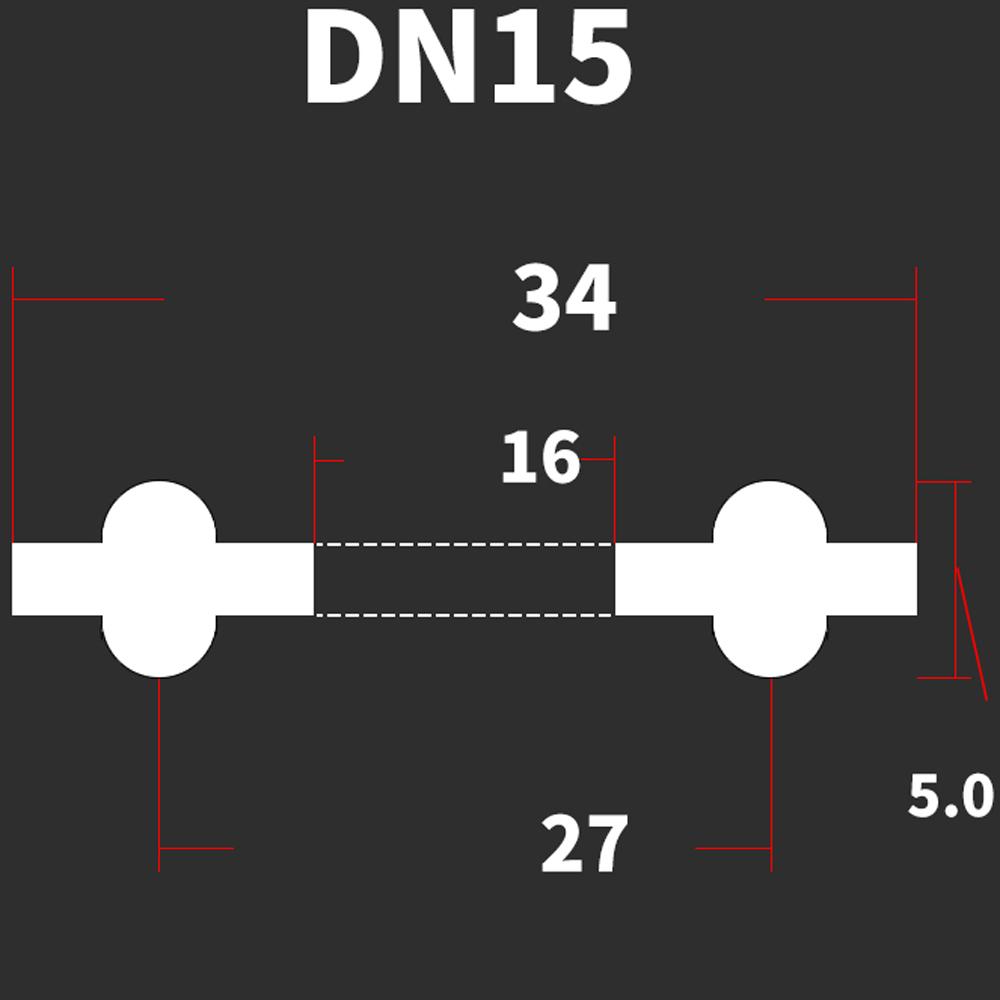DN10-DN200 Стандарт DIN 3/4" 1.5" 2" -8" Тройной зажим EPDM Санитарная уплотнительная прокладка Лента для домашнего пивоварения