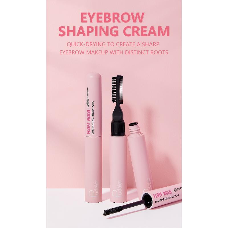 Pudaier Natural Трехмерный крем для бровей с расчесанными бровями Фиксированный крем для бровей Бесцветный набор Двусторонняя расческа для бровей Клей для бровей