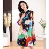 Spring and Summer New Pleated Fashionable Dresses with a Retro Printed Style for Women's Dresses