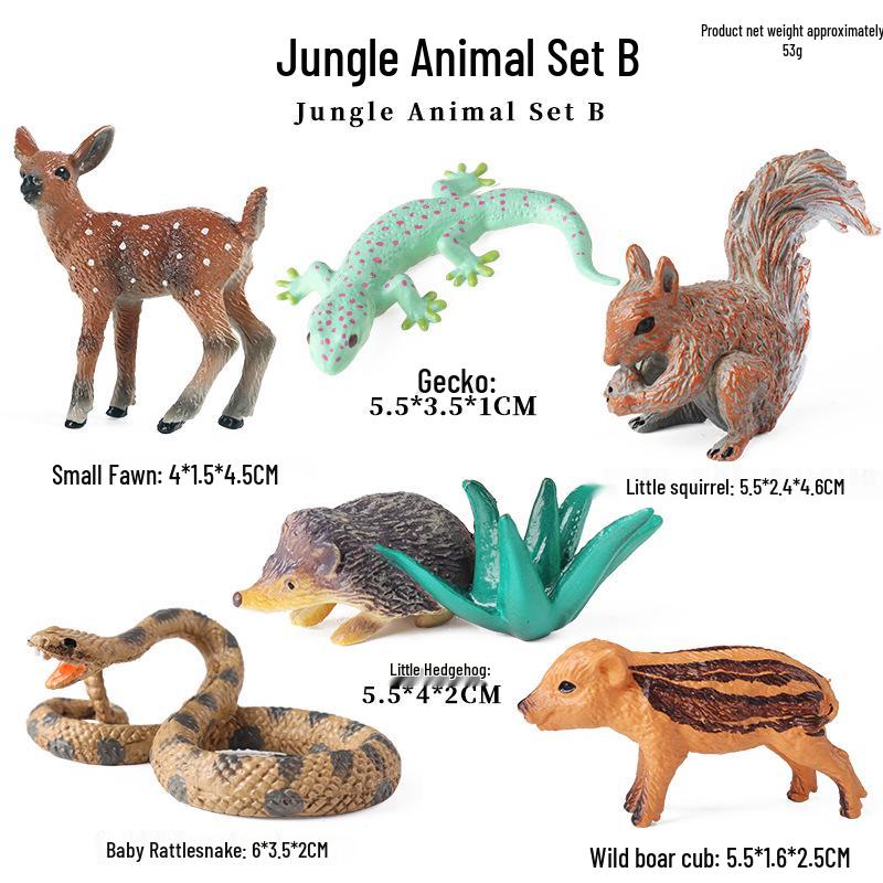 Набор фигурок диких животных: Ягуар, Гепард, Африканский Леопард для Детей