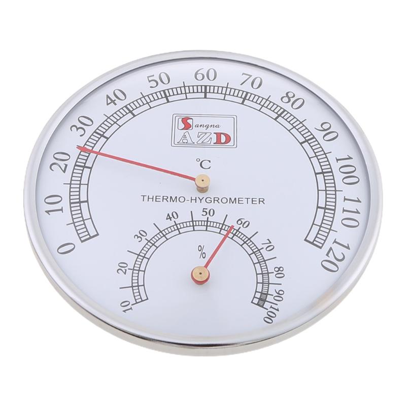Sauna Thermometer Metal Case Steam Sauna Room Thermometer Hygrometer Bath And Sauna Indoor Outdoor Used