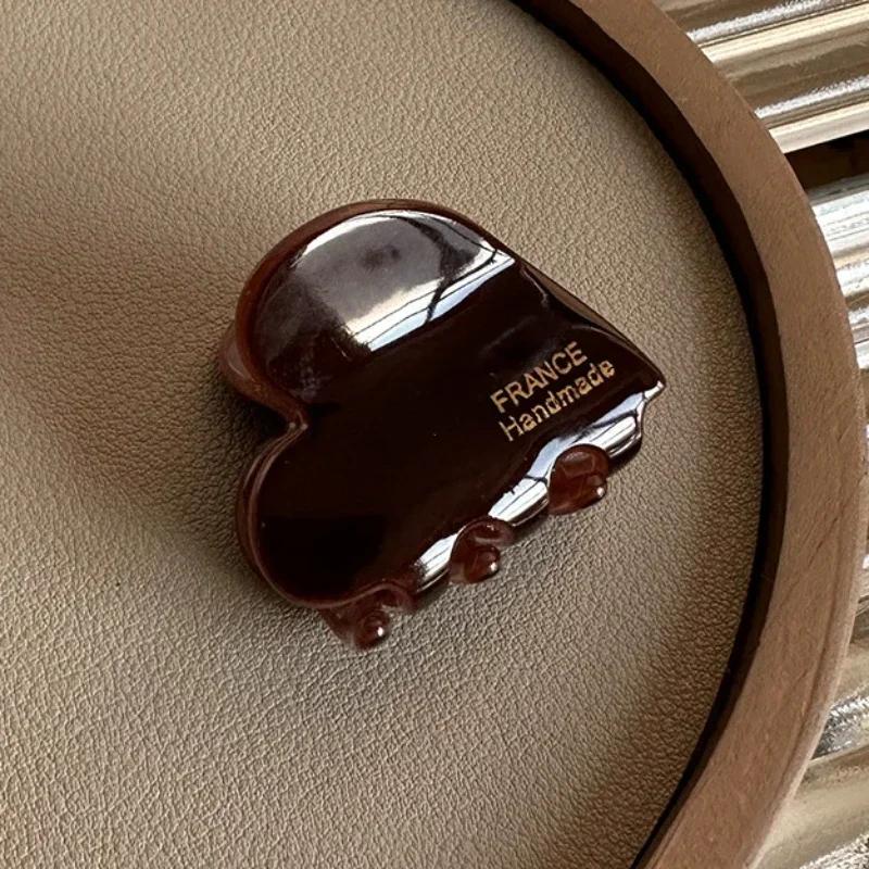 Французский Стиль Женщина Изысканная Версия Маленькие Ацетатные Милые Заколки-Клешни для Волос Барретты Леди Модные Боковые Зажимы Аксессуары для Волос для Девочек